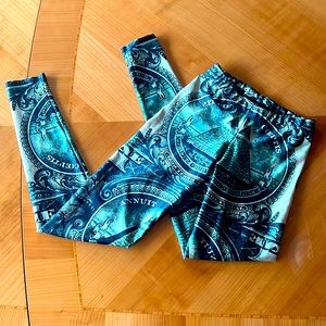 Blackmilk Black Milk Clothing Dollar Leggings S